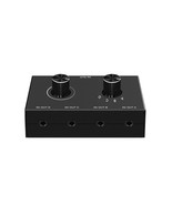 3.5Mm Audio Switcher 4 Port Audio Selector Box Support Connection Of Act... - £31.45 GBP