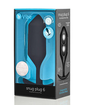 B-Vibe Weighted Snug Plug 7 - 600 g Black - £86.25 GBP