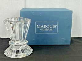 New Vintage Waterford Crystal Marquis Germany 6&quot; Pillar Candle Holder OMNIA NIB - £39.56 GBP