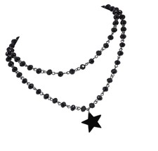 Gothic Crescent Moon Choker Necklace, Moon Sun Star - £38.14 GBP