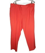 Bright Coral Sz 22W Plus Size Slim Fit Trouser polyester blend Pants Wor... - $11.20