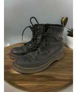Dr. Martens 1460 J Black Leather Lace Up Zip Ankle Boots Kid’s Size US 1... - $32.58