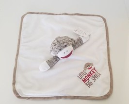 NWT Baby Starters Sock Monkey Lovey Lovie Security Blanket Rattle Satin ... - £15.11 GBP