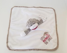 NWT Baby Starters Sock Monkey Lovey Lovie Security Blanket Rattle Satin ... - $18.95