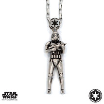 Han Cholo STAR WARS Silver Stormtrooper Pendant Shadow Series Neckl. 30&quot;... - $66.83