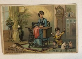 Household Sewing Machine Co  Victorian Trade Card Providence Rhode Islan... - £6.33 GBP
