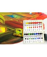 18 Color Acrylic Rainbow Pigments Artist Paint Set, 18 Tubes 12ml Each -... - $14.05 CAD