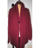 NWT Cardigan Jacket M Wrap New Womens Prim I Am Bordeaux Dark Red Wool B... - £197.84 GBP