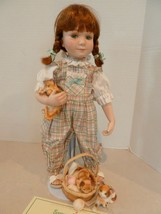 Vintage Samantha Porcelain Doll 15&quot; Tall Red Hair Green Eyes K Murawska - $31.84