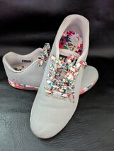 Non Bull Gris Floral Baskets Entraînement Chaussures Croix Pour Femme 10... - $1,350.53 MXN
