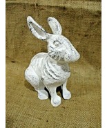 Large Cast Iron RABBIT Easter BUNNY Garden Statue RUSTIC Home Decor  7&quot; ... - $561.92 MXN