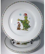 3 Dinner Plates Zrike  How The Grinch Stole Christmas 10 1/2&quot; New - $51.38 CAD