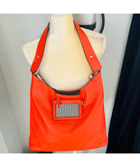 Henri Bendel Influencer Hobo Leather Bag &amp; Card Wallet, Vintage, Orange/... - £125.49 GBP