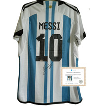 Lionel Messi Signed Autographed Argentina National Team Jersey with COA - £433.05 GBP