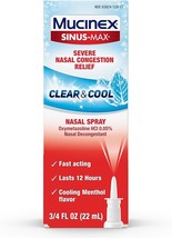 Mucinex Sinus-Max Nasal Spray Decongestant, 12 Hour Over-The-Counter Medication  - £19.17 GBP