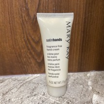 Mary Kay Satin Hands Hand Cream .75 oz. Fragrance Free Travel Size NEW - $2.00