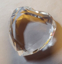 Rosenthal Heart Paperweight Faceted Prism Crystal Sweetheart - £8.59 GBP