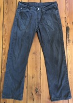 Levis 514 Black Straight Leg Regular Fit Work Pants Mens Jeans 32x30 32 - $16.82