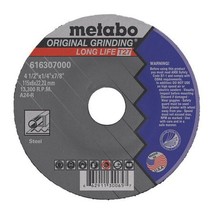 Metabo 4 1/2″ Grinding Aluminum Oxide Wheel Steel Metal Cutting 13300 RPM - £6.25 GBP