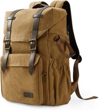 Dslr Camera Backpack, Khaki Bagsmart Camera Backpack, Waterproof Camera Bag - £82.37 GBP