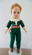 Vintage 1950&#39;s Mary Hoyer 14&quot; Boy Cowboy in Knit Outfit w/ Belt Holster - £131.89 GBP