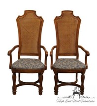 Set Of 2 Thomasville Furniture Ceremony Collection Cane Back Dining Arm Chair... - $1,199.99