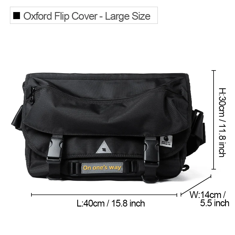 Men Messenger Bags Waterproof Large Crossbody Shoulder Men&#39;s Hip Hop Street Cycl - £57.38 GBP