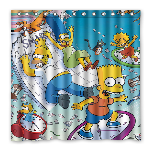 New!!! The Simpsons Custom Waterproof Polyester Shower Curtain 4 size Item image 7
