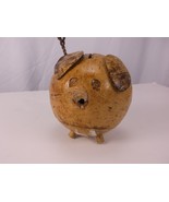 COCONUT HUSK PIGGY BANK BROKE NOSE ISLANDER HAWAIIAN POLYNESIAN HAND MAD... - $8.99