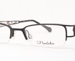 Nodoka ND10153 BK Mattschwarz/Rot Einzigartig Selten Brille 48-19-140mm - $86.12