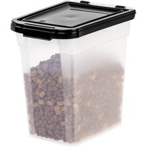 IRIS USA 10 Lbs / 12.75 Qt WeatherPro Airtight Pet Food Storage Container, for D - £25.02 GBP