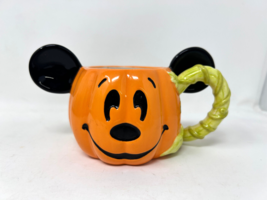 Disney Parks Mickey Mouse Halloween Pumpkin Jack O Lantern Mini Mug Cup - £27.93 GBP