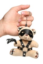 BDSM TEDDY BEAR KEYCHAIN MASTER SERIES BONDAGE GAGGED BEAR GAG GIFT NOVE... - $16.99