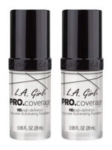 (2-Pack) L.A. Girl Pro Coverage Liquid Foundation, 641 White - $19.99