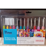 Crochet Hooks Kit 12 Extra Long Multiple Sizes Be Craftee - €8,45 EUR