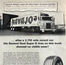 1965 General Dual Super G Tires Advertisement Navajo Freight Lines DWF15 - $560.63 MXN