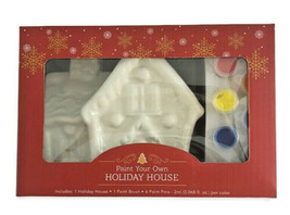 Christmas Paint Your Own 8-Piece Ceramic Gingerbread Holiday House Set D... - £29.61 GBP