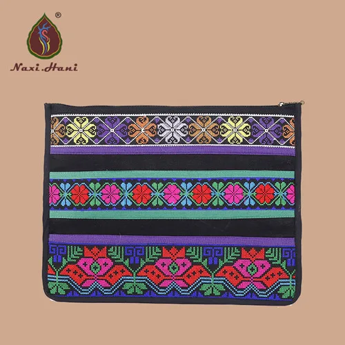 Ethnic cross stitch Day Clutches Canvas briefcase fashion Mobile phone bags Lapt - £53.79 GBP