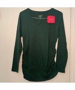 Isabel Maternity by Ingrid and Isabel Green Long Sleeve Shirt Size L NWT - $9.90