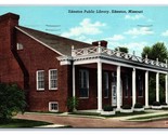 Sikeston Public Library Sikeston Missouri MO Linen Postcard Z1 - £3.09 GBP
