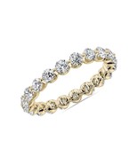 1.50 Ct Gorgeous floating diamonds encircle eternity ring wedding band - $144.77 CAD+