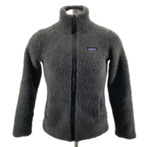 Patagonia Gray Fuzzy Fleece Full Zip Jacket Womens M los gatos outdoors - £26.72 GBP