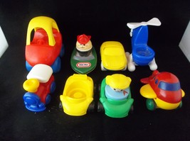 Lot Of 10 Little Tykes Fisher Price Toy Vehicle Lot With Figures - £23.98 GBP