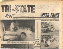 Tri-State Speed Press-9/20/1970-Tommy Elliott Crashes at Wall Stadium in New ... - £40.59 GBP