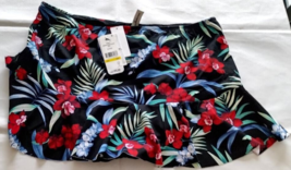 Tommy Bahama Black Midnight Orchid Flutter Skirt Size M/M - $26.14