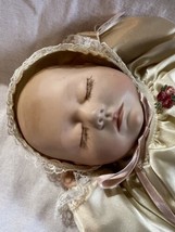 The Joyce Wolf original repo 1988 Doll Nursery Newborn Series cream silk outfit - £31.54 GBP
