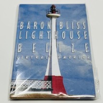 VTG Baron Bliss Lighthouse Belize Fridge Magnet Central America Travel S... - £9.98 GBP