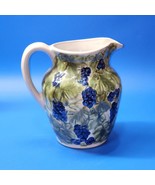 Vintage 1950s John B Taylor GRAPE &amp; VINE Pottery Stoneware Pitcher - SIGNED - $36.63 CAD