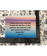 BIBLE VERSE SCRIPTURE &quot;GOD SO LOVED THE WORLD...&quot;  Quote PHOTO 8.5X11 - $160.20 MXN