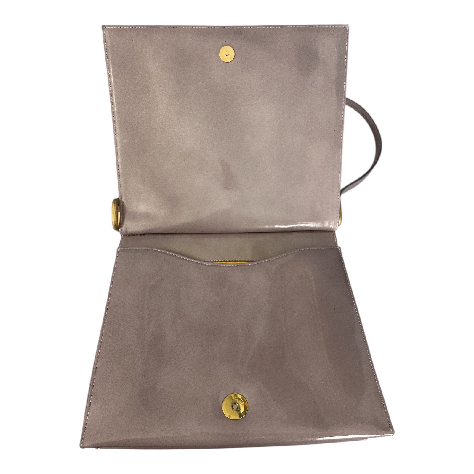 Christian Lacroix Paris Mauve Patent Leather Shoulder Bag with Gold Hardware Item image 8